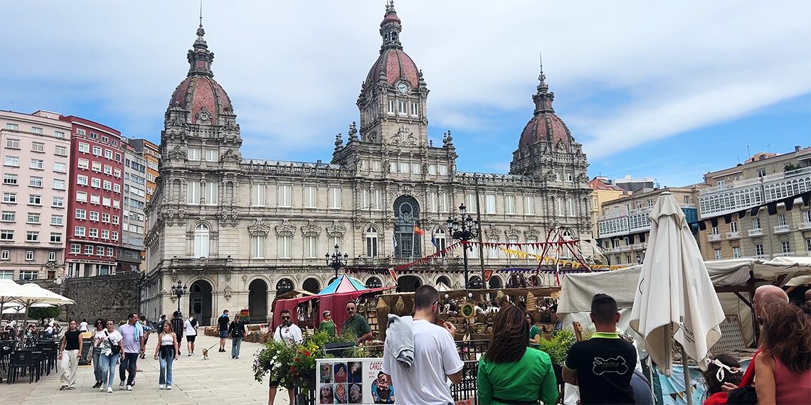 ア・コルーニャ（A Coruña）マリア・ピタ広場（Praza de María Pita）