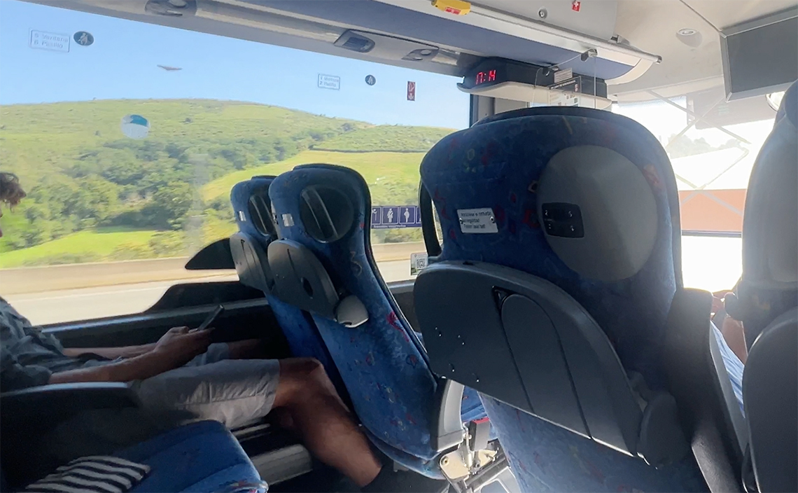 長距離バスでサンセバスチャンへ