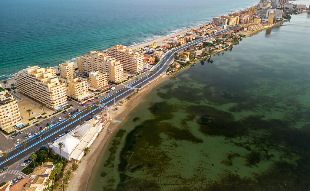 ムルシア州 マーレ・メノールのビーチ