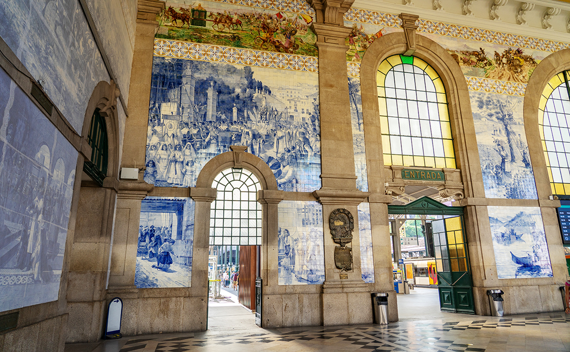 ポルトガル サン・ベント駅(Estação de São Bento)
