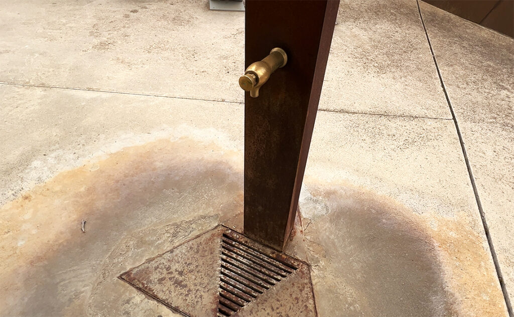 バルセロナ Barcelona Botanical Garden　園内に設置された水飲み場。