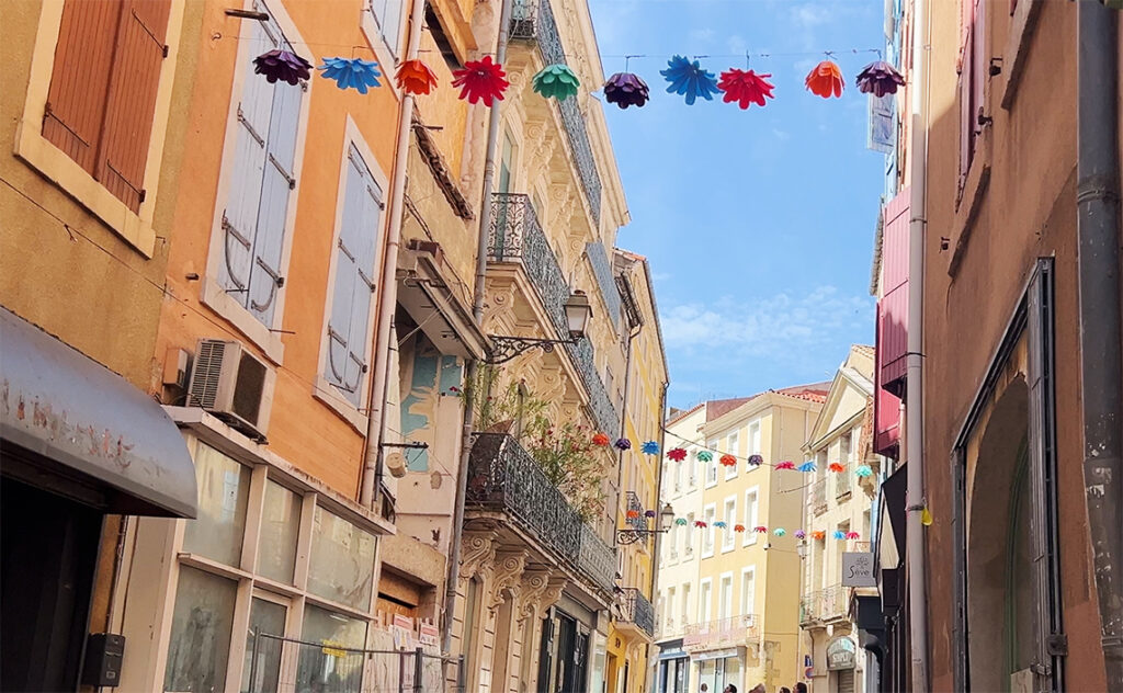 フランス(France) ナルボンヌ(Narbonne) ナルボンヌを代表するショッピングストリートのドロワット通り。