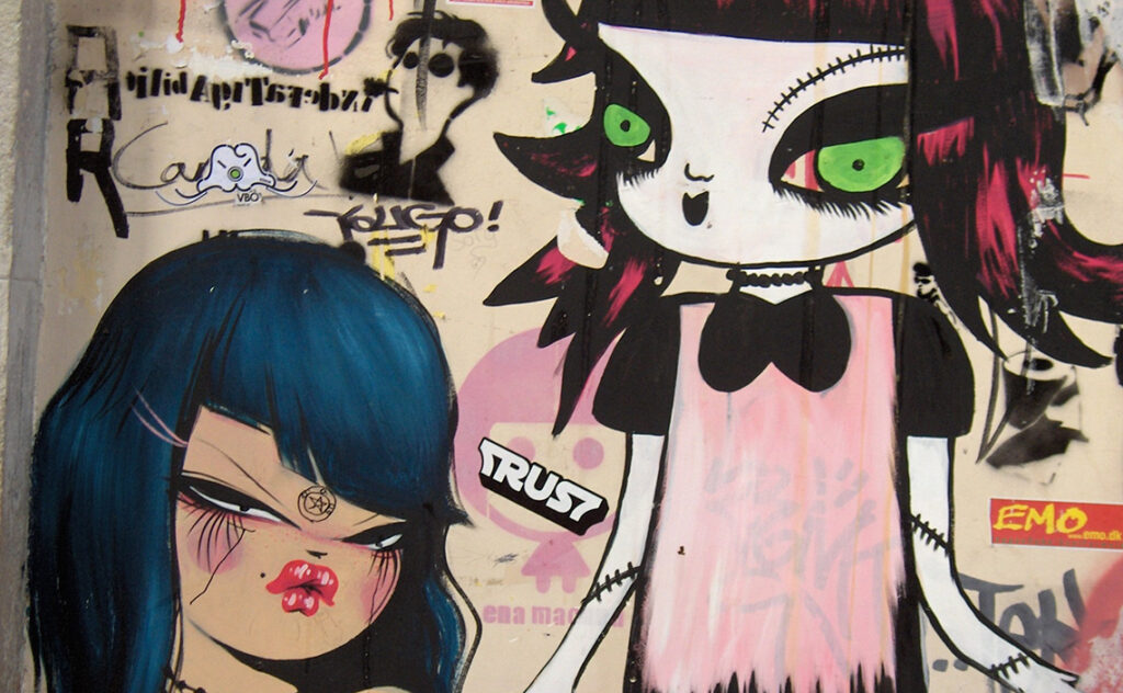 バルセロナ(Barcelona) バルセロナのストリートアート(street art) フランス出身でバルセロナを拠点に活動するミス・ヴァンの作品