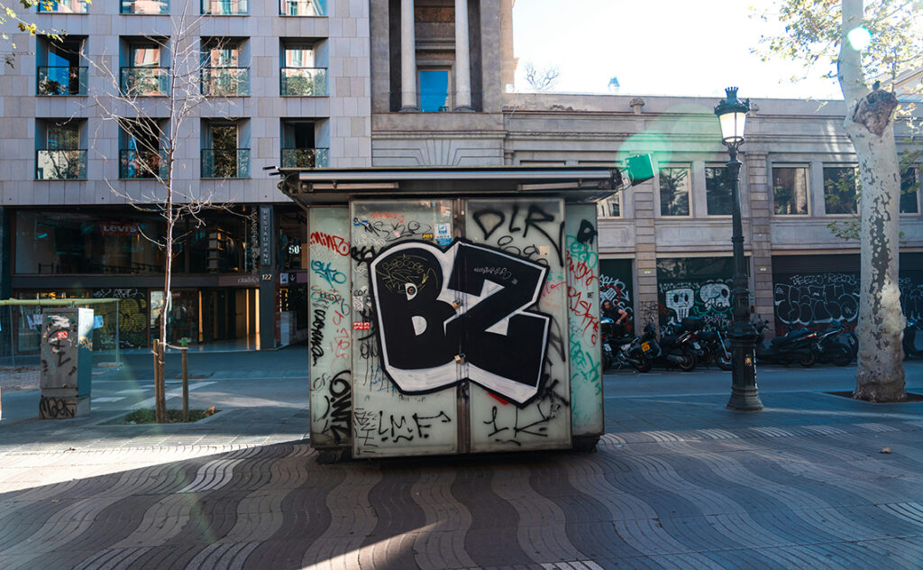 バルセロナ(Barcelona) バルセロナのグラフィティ、落書き(graffiti)