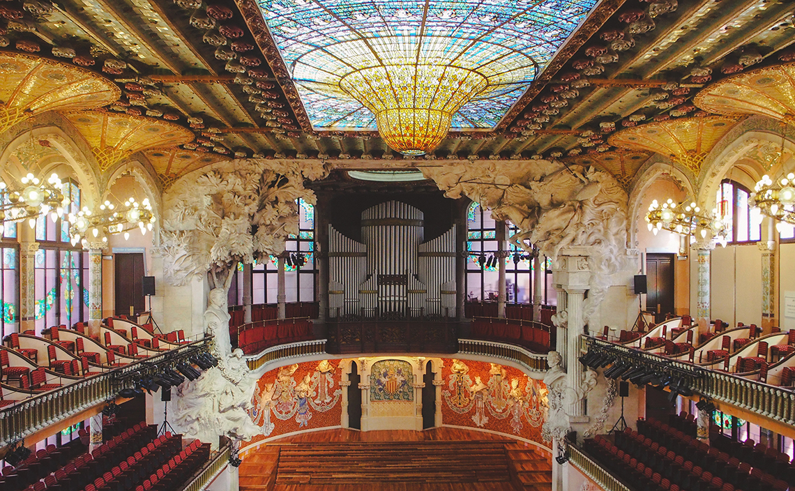 スペイン バルセロナ（Spain Barcelona） カタルーニャ音楽堂（Palau de la Música Catalana）