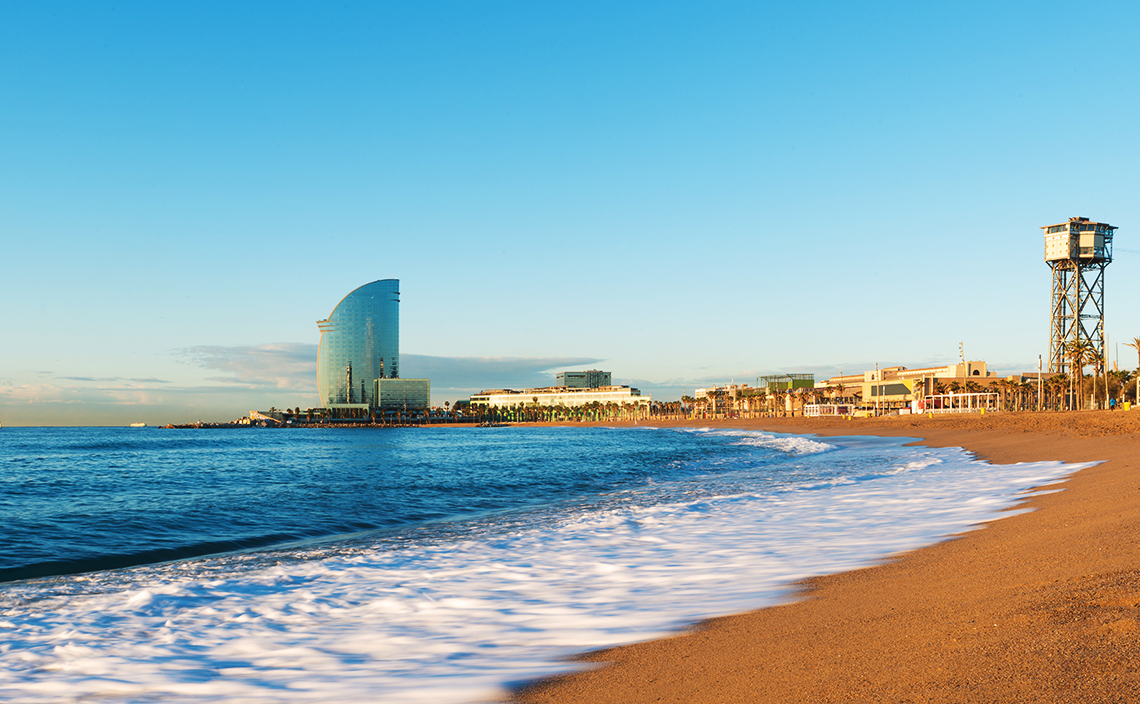 スペイン バルセロナ（Spain Barcelona） バルセロネータ海岸/プラヤ・デ・ラ・バルセロネタ（Platja de la Barceloneta）