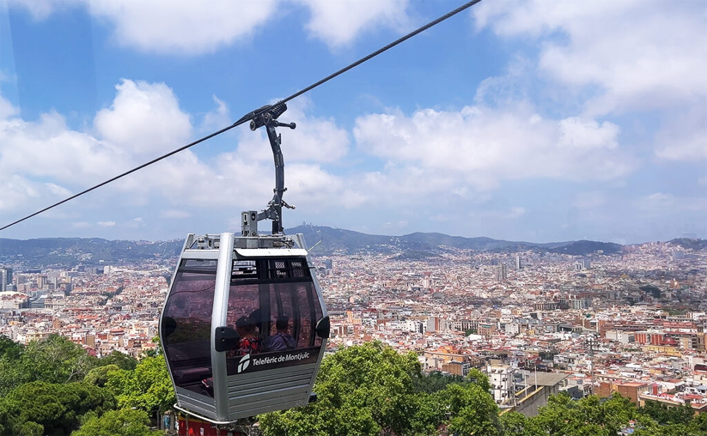 スペイン バルセロナ（Spain Barcelona） バルセロナ港のロープウェイ（Telefèric del Port）